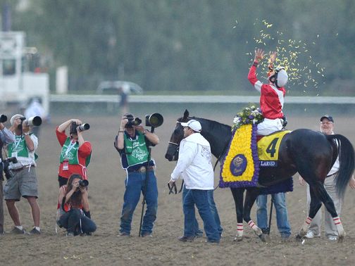 Fort Larned after his Classic success