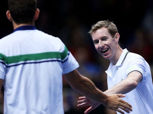 Nielsen and Marray celebrate in London