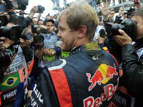 Sebastian Vettel: Clinched a third successive world title