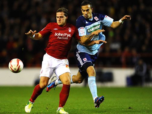 Billy Sharp (l): On target for Forest