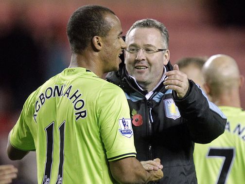 Gabriel Agbonlahor: Hitting top form, according to Lambert