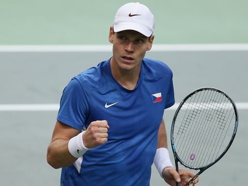 Tomas Berdych: Squared the tie for the hosts&nbsp;