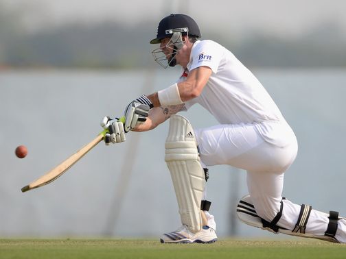 Kevin Pietersen improvises against Haryana