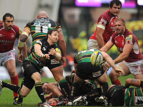 Martin Roberts in action for Northampton.