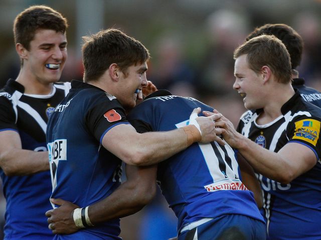 Bath celebrate their victory