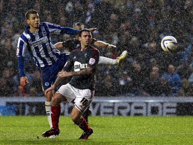 Andrea Orlandi has a shot for Brighton