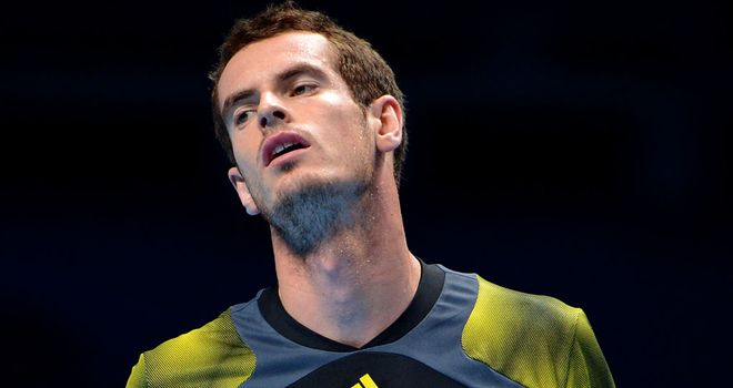 Andy Murray: Made a quick start but was eventually well beaten by Roger Federer