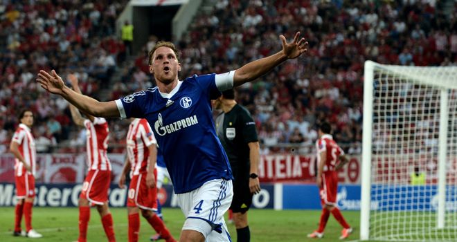 Benedikt Howedes was on target for Schalke against Montpellier