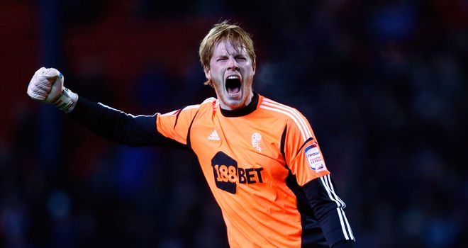 Adam Bogdan: Keeper celebrates Bolton goal