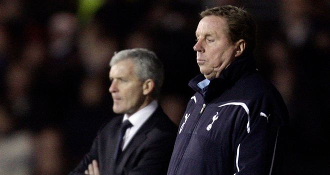 Redknapp is being tipped to replace Hughes in the hotseat