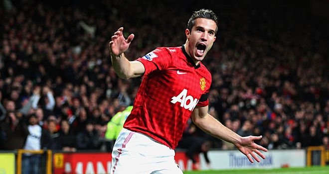 Robin van Persie: Comes into work with a smile on his face at Manchester United