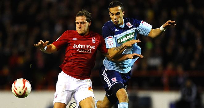 Billy Sharp: Hit the woodwork for Nottingham Forest