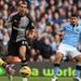 City's pressure pays off in the second half as Aguero equalises with a cool finish.