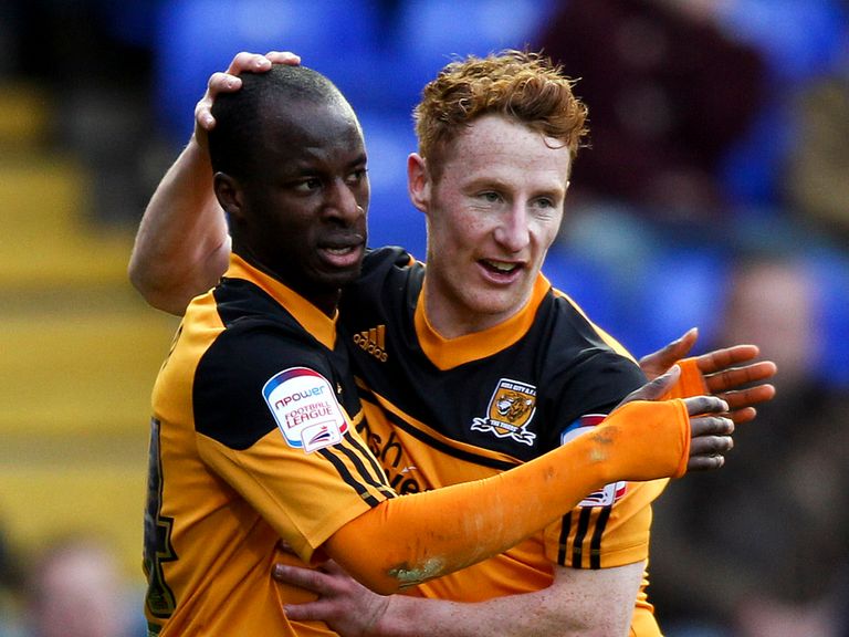 Aluko (left) is enjoying life at Hull City