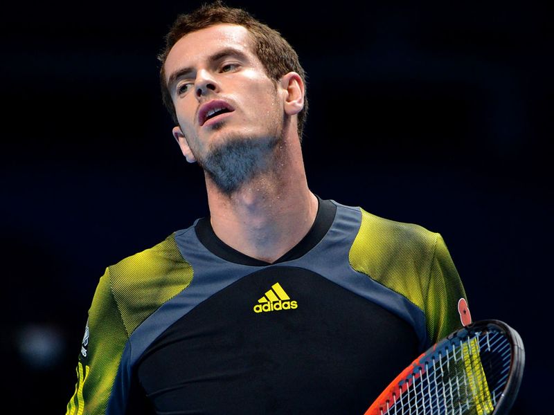 Murray shows his frustration as his opponent took control