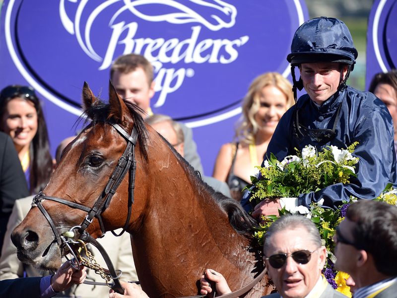 Ryan Moore won the Juvenile Turf on George Vancouver