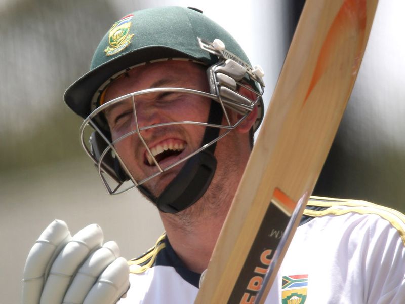 Skipper Graeme Smith was in good spirits as he warmed up.