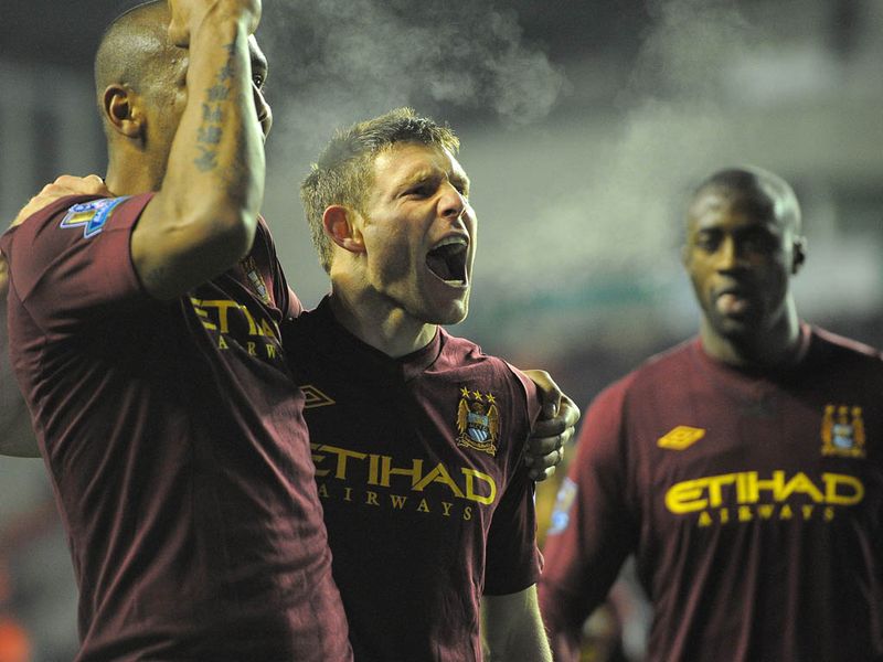 Second half sub James Milner finds the top corner to make it 2-0 to Manchester City, sealing three points which keeps them in reach of United.