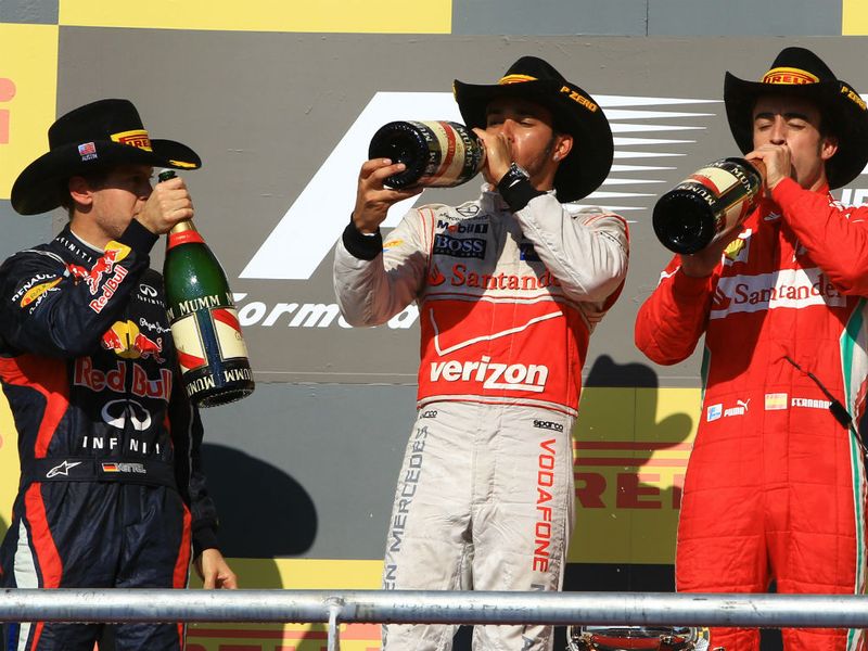 The Austin podium