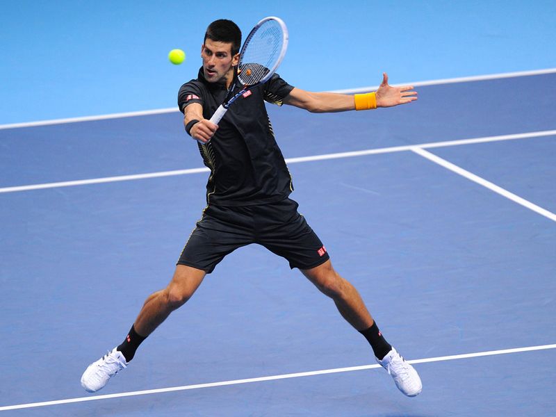 Djokovic hit back, though, breaking for a 4-2 lead in the second set.