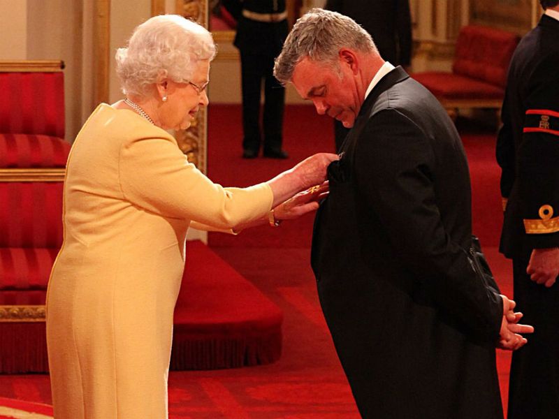 Clarke said it was a huge honour to be given the OBE.