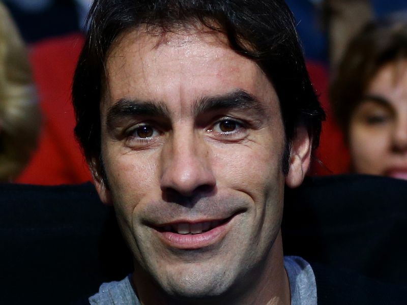 Robert Pires was another famous spectator in the crowd