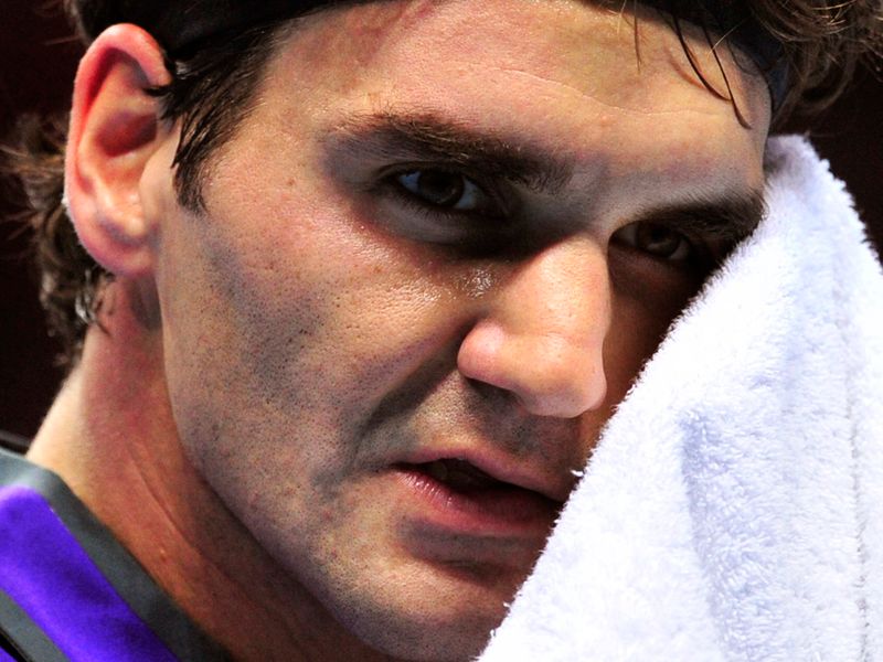 Federer had to work harder in the second set and was taken to a tie-break, but won it 7-5 to seal his place in the last four.