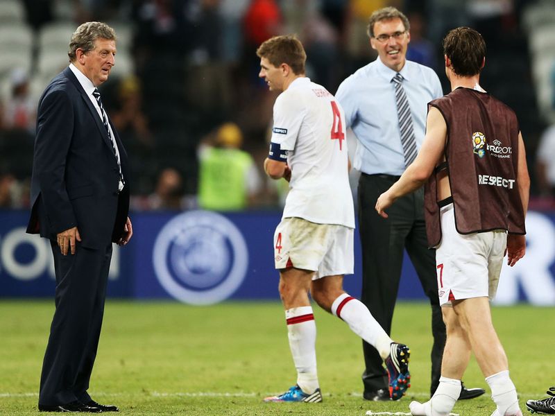 Having been named permanent captain by Roy Hodgson, Steven Gerrard leads the team to a 1-1 draw against France in their opening game at Euro 2012.