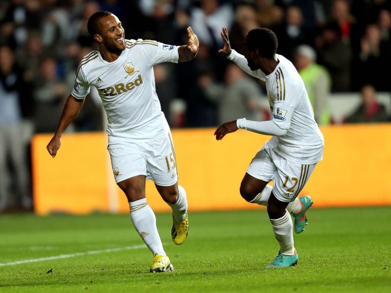 A first-half brace from Wayne Routledge puts Swansea in a comfortable position against third placed West Bromwich Albion.