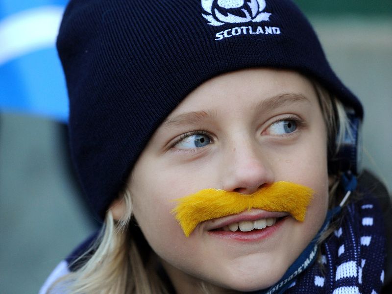 Rocking the Movember: A young Scottish fan