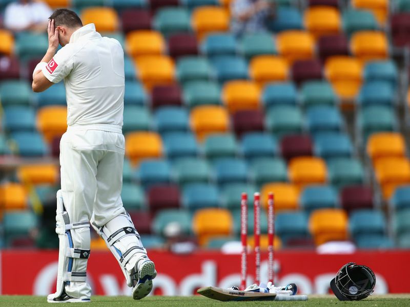 ...as Clarke rued the unfortunate run-out of Cowan.