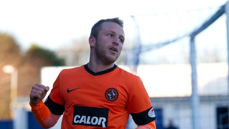 Johnny Russell: Celebrates one of his goals for United