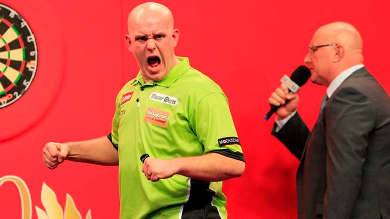 Michael van Gerwen: Struggled on his doubles but still progressed through to round two