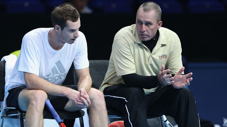 Andy Murray with Ivan Lendl at the O2 Arena