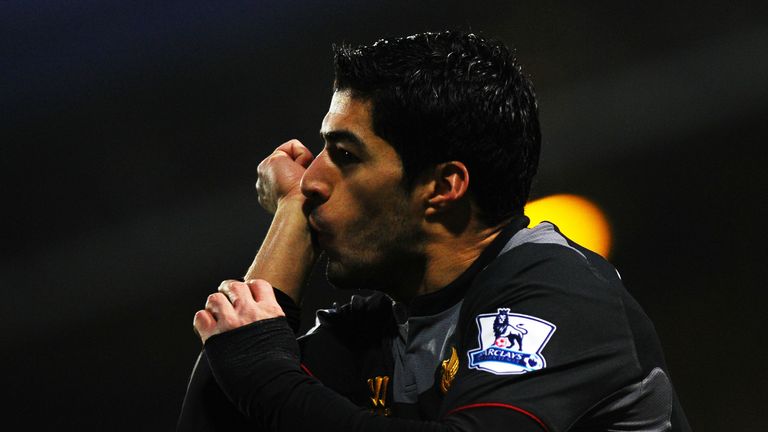 Luis Suarez: Crowned the Premier League's top performer for a second successive month