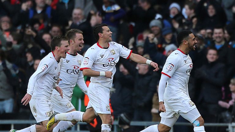 Jon Otsemobor: Celebrates his last-gasp winner