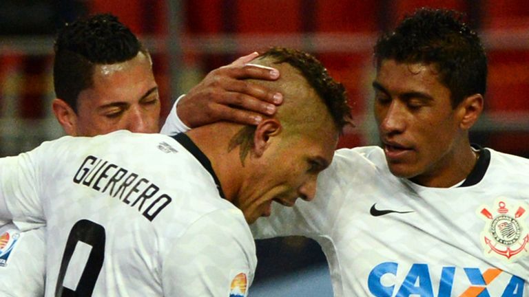 Paolo Guerrero: Celebrates winner against the Egyptians