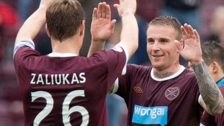 Ryan Stevenson: Scored twice for Hearts