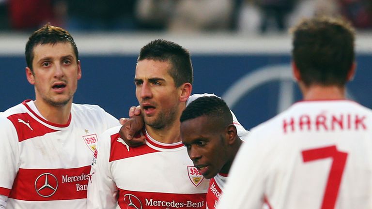 Vedad Ibisevic leads the Stuttgart celebrations