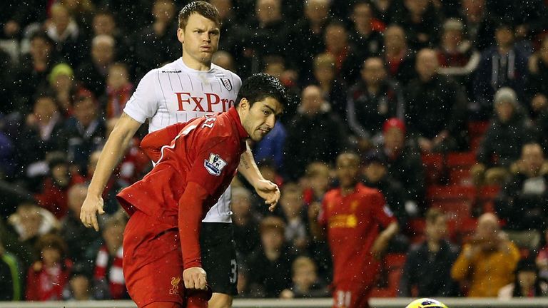 Luis Suarez netted an injury time fourth