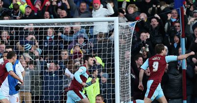 Sam Vokes: Celebrates late equaliser for Burnley