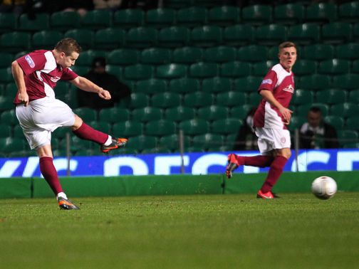 Steven Doris scored a dramatic late equaliser at Parkhead
