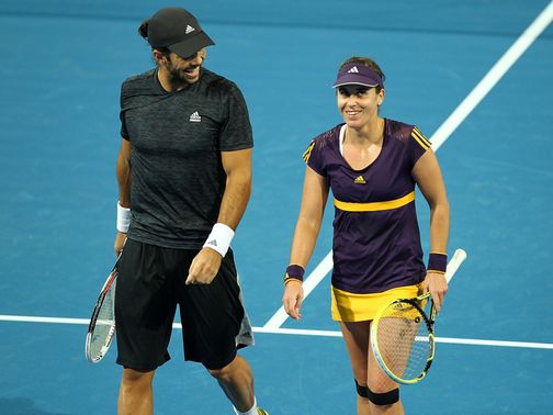 Fernando Verdasco and Anabel Medina Garrigues won for Spain.