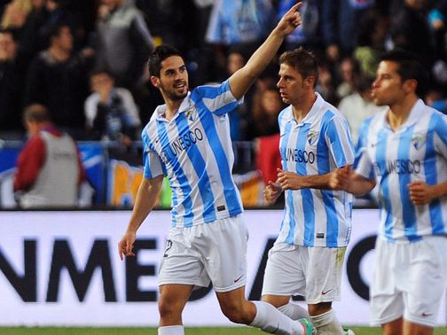 Isco (left) looks set to stay at Malaga