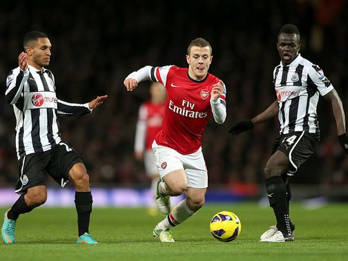 Jack Wilshere bursts through the middle