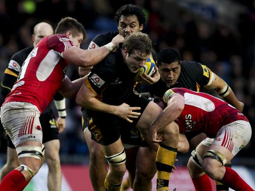 Joe Launchbury's Wasps are taken for a narrow win