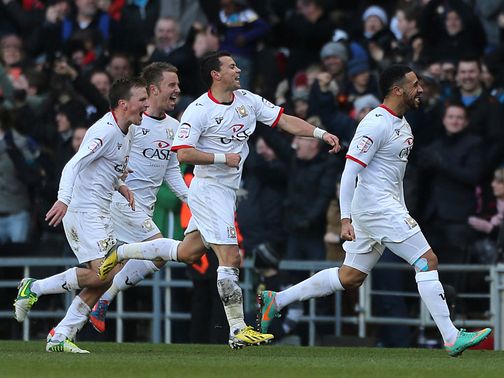 Jon Otsemobor: Celebrates his last-gasp winner
