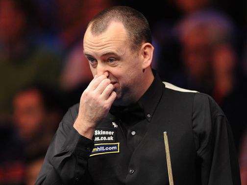 Mark Williams is out of the UK Championship.