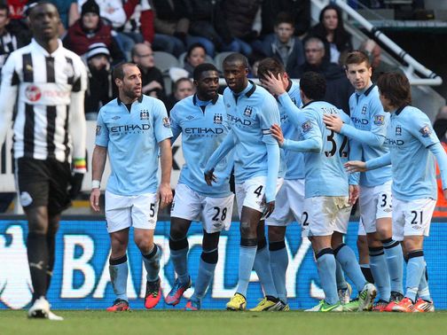 Manchester City were 3-1 winners at Newcastle