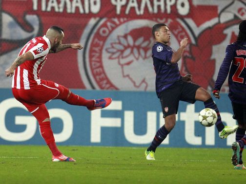 Kostas Mitroglou scored the winning goal for Olympiacos